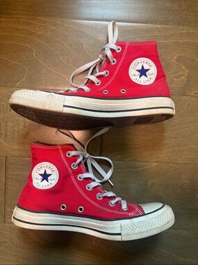 Converse Red High Top Sneakers
